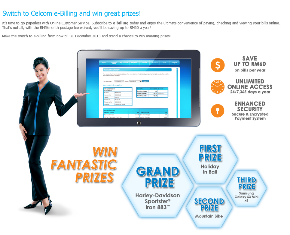 Celcom online e-billing
